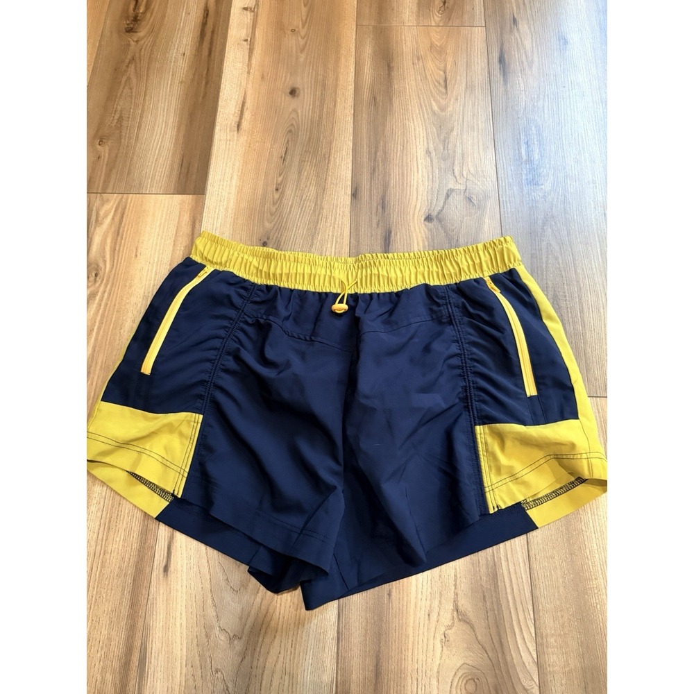 Lane Bryant Women's Large Running Shorts Workout Nave Blue Liner Pockets‎